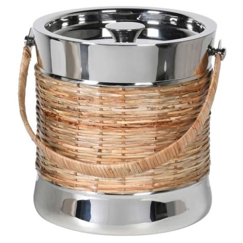 The Ascot Cane & Nickle ICE BUCKET