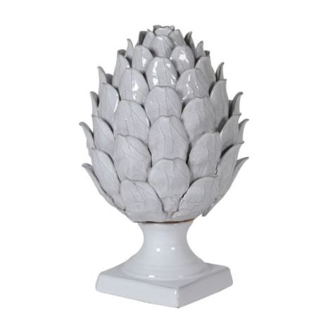 White Ceramic Decorative ARTICHOKE
