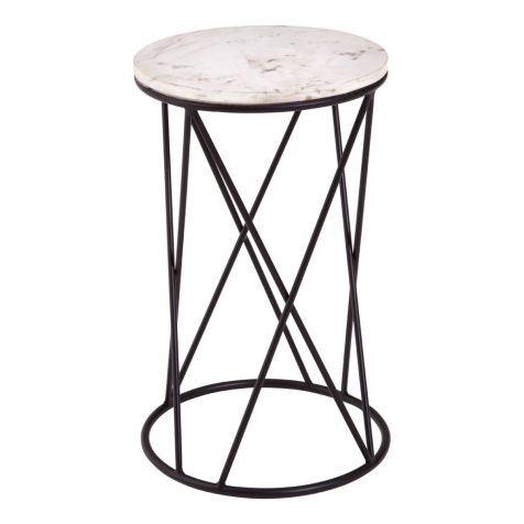 The Shalimar Marble Round SIDE TABLE