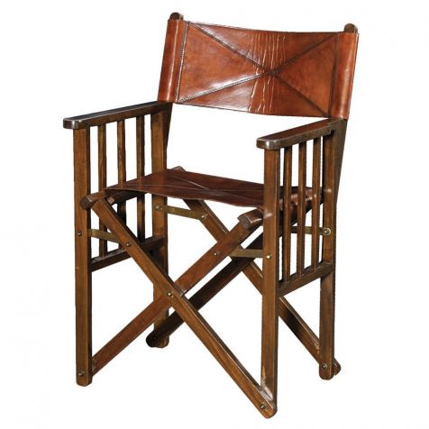 The Burton Leather DIRECTORS CHAIR