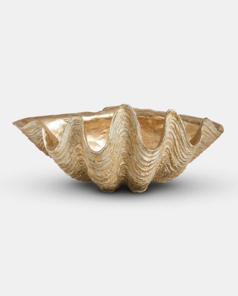 The Large Faux GOLD CLAM SHELL