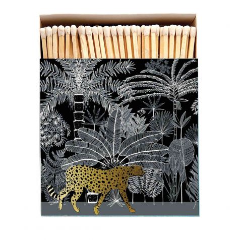 Luxury Matches in BLACK CHEETAH Design