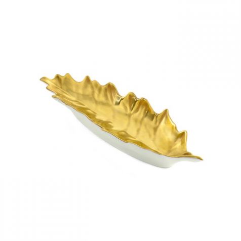 The William Yeoward Oak Gold  Leaf DISH