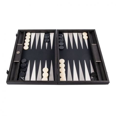 The Inland Classic Black BACKGAMMON SET by Manopoulos