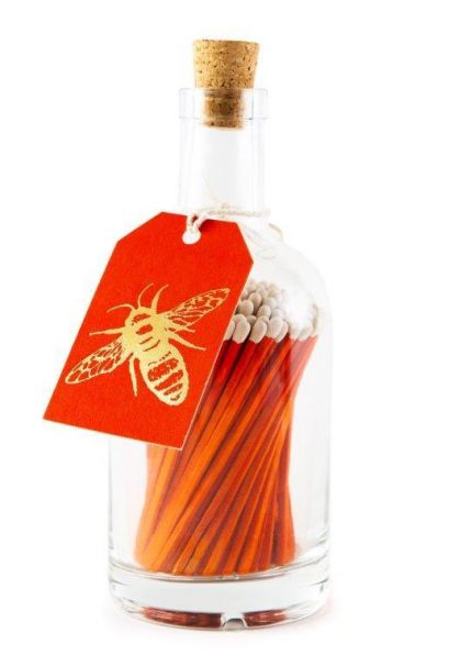 Matches in Glass Bottle BEE Design