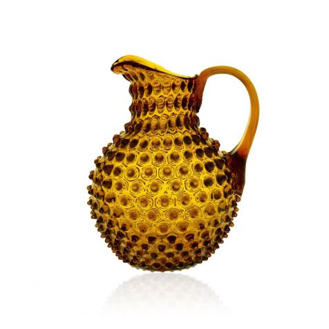 The PARIS Amber Hobnail Jug by Anna Von Lipa