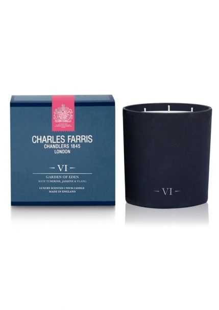 GARDEN OF EDEN 3 Wick Scented Candle by Charles Farris