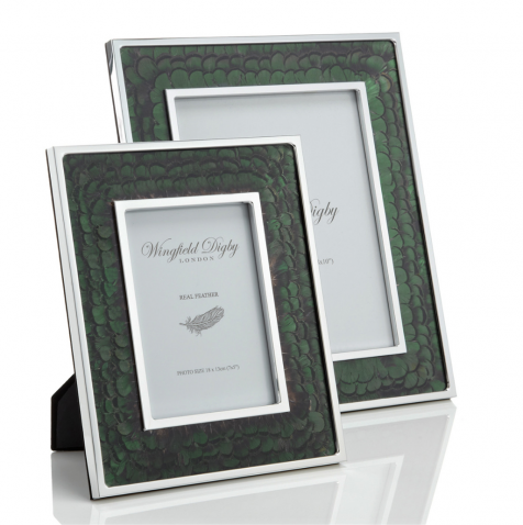 The Green Pheasant Feather 8x10 PHOTOGRAPHY FRAME by Wingfield Digby